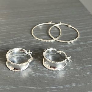 Sterling Silver Hoops - BOGO